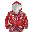 Personalized Dolphins Rugby Kid Hoodie Aboriginal Pattern with Graffiti Style Design