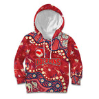 Personalized Dolphins Rugby Kid Hoodie Aboriginal Pattern with Graffiti Style Design