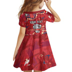 Personalized Dolphins Rugby Kid Short Sleeve Dress Aboriginal Pattern with Graffiti Style Design