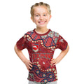 Personalized Dolphins Rugby Kid T Shirt Aboriginal Pattern with Graffiti Style Design