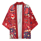 Personalized Dolphins Rugby Kimono Aboriginal Pattern with Graffiti Style Design