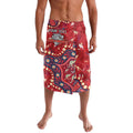 Personalized Dolphins Rugby Lavalava Aboriginal Pattern with Graffiti Style Design