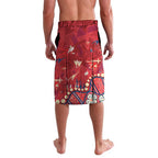 Personalized Dolphins Rugby Lavalava Aboriginal Pattern with Graffiti Style Design