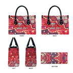 Personalized Dolphins Rugby Leather Bag Aboriginal Pattern with Graffiti Style Design