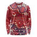 Personalized Dolphins Rugby Long Sleeve Shirt Aboriginal Pattern with Graffiti Style Design