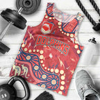 Personalized Dolphins Rugby Men Tank Top Aboriginal Pattern with Graffiti Style Design