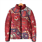 Personalized Dolphins Rugby Padded Jacket Aboriginal Pattern with Graffiti Style Design