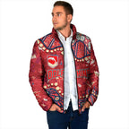 Personalized Dolphins Rugby Padded Jacket Aboriginal Pattern with Graffiti Style Design