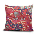 Personalized Dolphins Rugby Pillow Cover Aboriginal Pattern with Graffiti Style Design