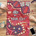 Personalized Dolphins Rugby Puzzle Aboriginal Pattern with Graffiti Style Design