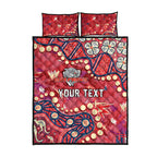 Personalized Dolphins Rugby Quilt Bed Set Aboriginal Pattern with Graffiti Style Design