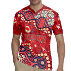 Personalized Dolphins Rugby Rugby Jersey Aboriginal Pattern with Graffiti Style Design