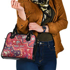 Personalized Dolphins Rugby Shoulder Handbag Aboriginal Pattern with Graffiti Style Design