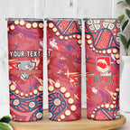Personalized Dolphins Rugby Skinny Tumbler Aboriginal Pattern with Graffiti Style Design