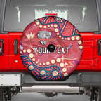 Personalized Dolphins Rugby Spare Tire Cover Aboriginal Pattern with Graffiti Style Design