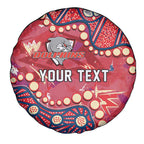 Personalized Dolphins Rugby Spare Tire Cover Aboriginal Pattern with Graffiti Style Design