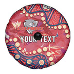 Personalized Dolphins Rugby Spare Tire Cover Aboriginal Pattern with Graffiti Style Design
