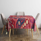 Personalized Dolphins Rugby Tablecloth Aboriginal Pattern with Graffiti Style Design
