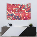 Personalized Dolphins Rugby Tapestry Aboriginal Pattern with Graffiti Style Design