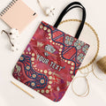 Personalized Dolphins Rugby Tote Bag Aboriginal Pattern with Graffiti Style Design