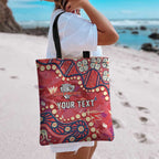 Personalized Dolphins Rugby Tote Bag Aboriginal Pattern with Graffiti Style Design