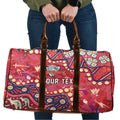Personalized Dolphins Rugby Travel Bag Aboriginal Pattern with Graffiti Style Design