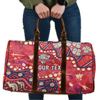 Personalized Dolphins Rugby Travel Bag Aboriginal Pattern with Graffiti Style Design