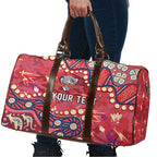 Personalized Dolphins Rugby Travel Bag Aboriginal Pattern with Graffiti Style Design