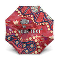 Personalized Dolphins Rugby Umbrella Aboriginal Pattern with Graffiti Style Design