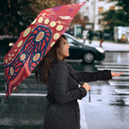 Personalized Dolphins Rugby Umbrella Aboriginal Pattern with Graffiti Style Design