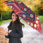 Personalized Dolphins Rugby Umbrella Aboriginal Pattern with Graffiti Style Design