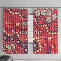 Personalized Dolphins Rugby Window Curtain Aboriginal Pattern with Graffiti Style Design