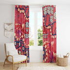 Personalized Dolphins Rugby Window Curtain Aboriginal Pattern with Graffiti Style Design