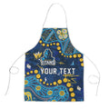 Personalized Gold Coast Titans Apron Aboriginal Pattern with Graffiti Style Design