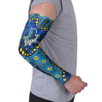 Personalized Gold Coast Titans Arm Sleeves Aboriginal Pattern with Graffiti Style Design
