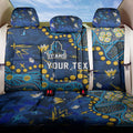 Personalized Gold Coast Titans Back Car Seat Cover Aboriginal Pattern with Graffiti Style Design
