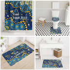 Personalized Gold Coast Titans Bathroom Set Aboriginal Pattern with Graffiti Style Design
