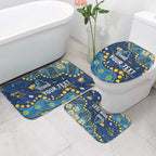 Personalized Gold Coast Titans Bathroom Set Aboriginal Pattern with Graffiti Style Design