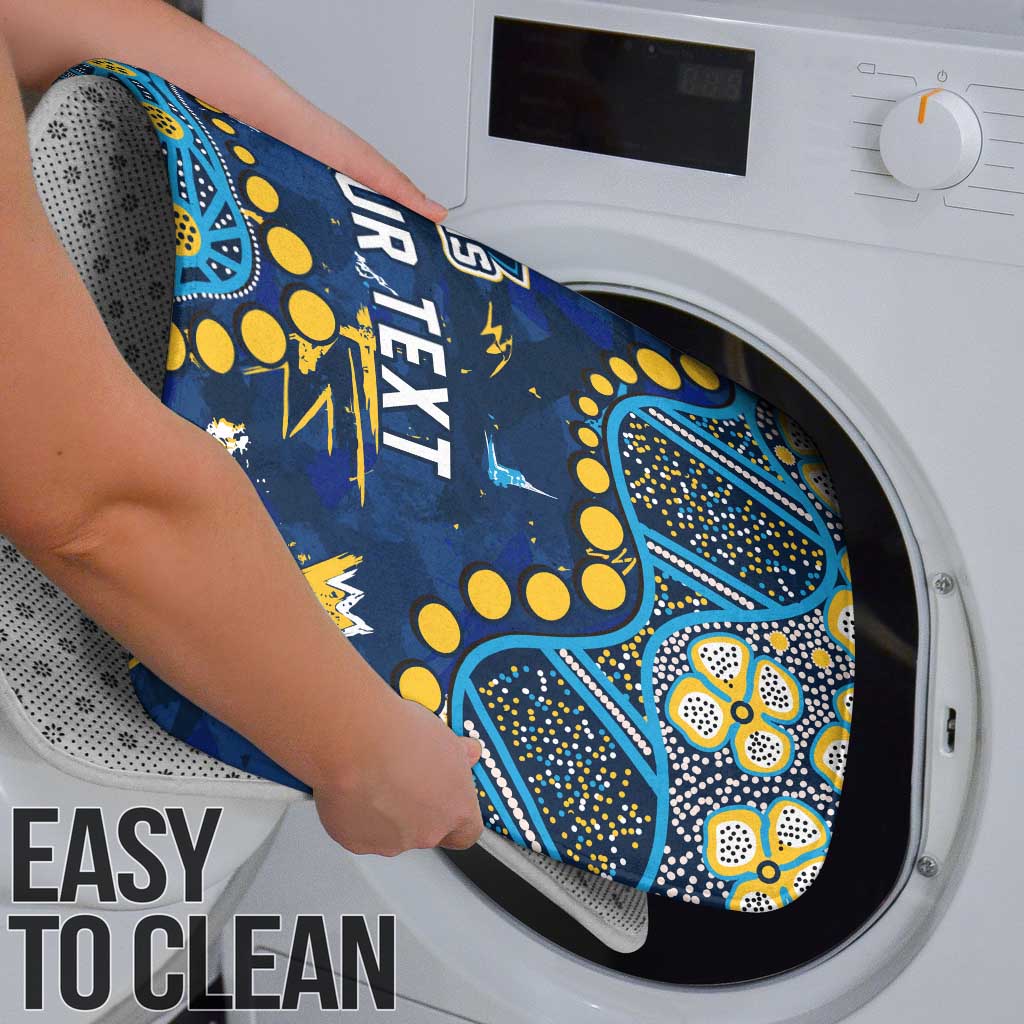 Personalized Gold Coast Titans Bathroom Set Aboriginal Pattern with Graffiti Style Design