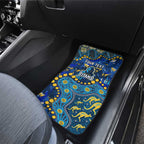 Personalized Gold Coast Titans Car Mats Aboriginal Pattern with Graffiti Style Design