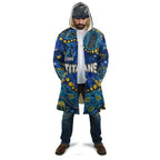 Personalized Gold Coast Titans Cloak Aboriginal Pattern with Graffiti Style Design