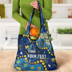 Personalized Gold Coast Titans Grocery Bag Aboriginal Pattern with Graffiti Style Design