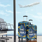 Personalized Gold Coast Titans Luggage Cover Aboriginal Pattern with Graffiti Style Design