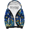 Personalized Gold Coast Titans Sherpa Hoodie Aboriginal Pattern with Graffiti Style Design