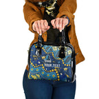 Personalized Gold Coast Titans Shoulder Handbag Aboriginal Pattern with Graffiti Style Design