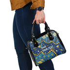Personalized Gold Coast Titans Shoulder Handbag Aboriginal Pattern with Graffiti Style Design