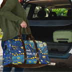 Personalized Gold Coast Titans Travel Bag Aboriginal Pattern with Graffiti Style Design