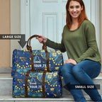 Personalized Gold Coast Titans Travel Bag Aboriginal Pattern with Graffiti Style Design