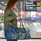 Personalized Gold Coast Titans Travel Bag Aboriginal Pattern with Graffiti Style Design