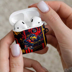 Adelaide Crows AirPods Case Mascot Cartoon Football Illustration Style
